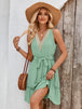 Tied Frill Sleeveless Mini Dress -BazaarBey - www.shopbazaarbey.com