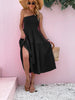 Smocked Single Shoulder Sleeveless Dress -BazaarBey - www.shopbazaarbey.com