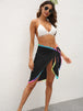 Rainbow Pompom  Swim Skirt Trendsi