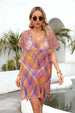 Openwork  Short Sleeve Cover-Up Trendsi