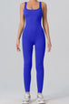 Square Neck Wide Strap Jumpsuit Trendsi