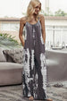 Tie-Dye Spaghetti Strap Jumpsuit with Pockets Trendsi