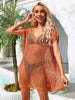 Side Slit Plunge Openwork Cover-Up Trendsi