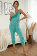 Spaghetti Strap Pocket Jumpsuit Trendsi