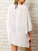 Open Front Half Sleeve Cover-Up Trendsi