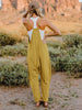  Sleeveless V-Neck Pocketed Jumpsuit Trendsi