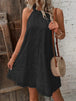   Neck Mini Dress -BazaarBey - www.shopbazaarbey.com