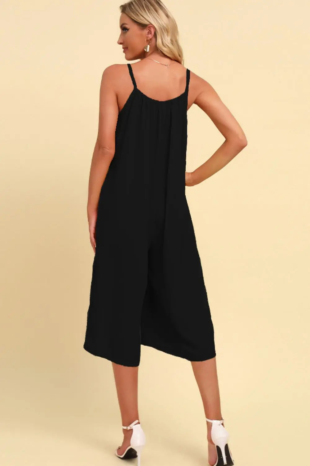 Spaghetti Strap Scoop Neck Jumpsuit Trendsi