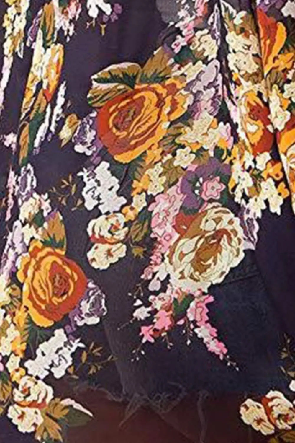 Open Front Half Sleeve Cover-Up Trendsi