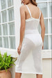 Openwork  Sleeveless Cover Up Trendsi