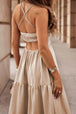 Tiered  Spaghetti Strap Dress -BazaarBey - www.shopbazaarbey.com