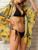 Open Front Half Sleeve Cover-Up Trendsi