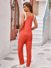 Spaghetti Strap Jumpsuit with Pockets Trendsi