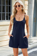BazaarBey Scoop Neck Cami Romper with Pockets 
