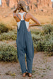V-Neck Sleeveless Jumpsuit with Pocket Trendsi