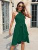 Tied Round Neck Sleeveless Dress -BazaarBey - www.shopbazaarbey.com