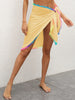 Rainbow Pompom  Swim Skirt Trendsi
