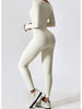 Square Neck Long Sleeve Sports Jumpsuit Trendsi