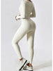 Square Neck Long Sleeve Sports Jumpsuit Trendsi