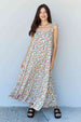  In The Garden Ruffle Floral Maxi Dress in Natural Rose -BazaarBey - www.shopbazaarbey.com