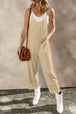 Pocketed Spaghetti Strap Wide Leg Jumpsuit Trendsi
