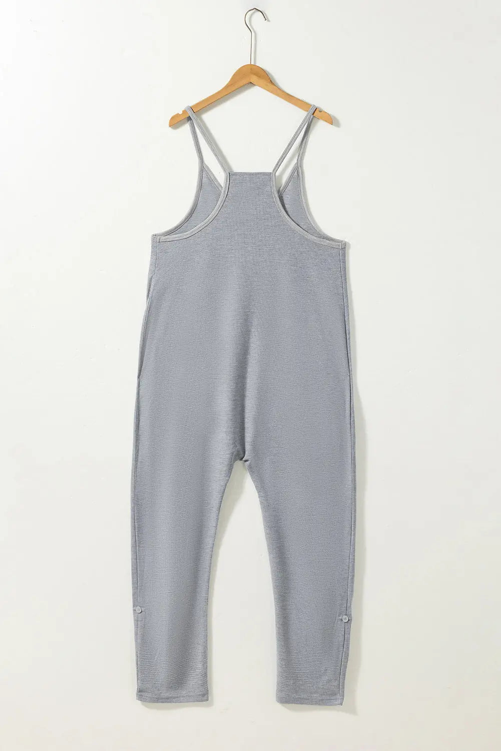 Pocketed V-Neck Spaghetti Strap Jumpsuit Trendsi