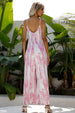 Tie-Dye Spaghetti Strap Jumpsuit with Pockets Trendsi