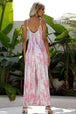 Tie-Dye Spaghetti Strap Jumpsuit with Pockets Trendsi