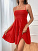 Smocked Tiered Sleeveless Mini Dress -BazaarBey - www.shopbazaarbey.com