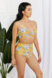  Swim Take A Dip Twist High-Rise Bikini in Mustard Trendsi