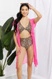  Swim Pool Day Mesh Tie-Front Cover-Up Trendsi