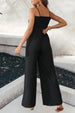 Spaghetti Strap Smocked Jumpsuit with Pockets Trendsi