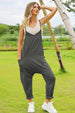   Sleeveless V-Neck Pocketed Jumpsuit Trendsi