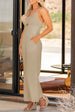 Smocked Spaghetti Strap Wide Leg Jumpsuit Trendsi
