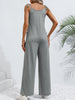 Tie-Shoulder Wide Leg Jumpsuit with Pockets Trendsi