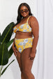  Swim Take A Dip Twist High-Rise Bikini in Mustard Trendsi
