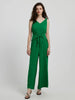 BazaarBey  Tie Front Sleeveless Jumpsuit 