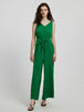 BazaarBey  Tie Front Sleeveless Jumpsuit 