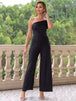 Ruched One Shoulder Jumpsuit Trendsi