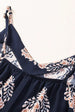 Printed V-Neck Sleeveless Jumpsuit Trendsi