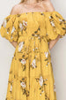  Floral Puff Sleeve Tiered Dress -BazaarBey - www.shopbazaarbey.com