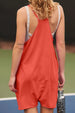 Pocketed Spaghetti Strap Romper Trendsi