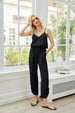 V-Neck Spaghetti Strap Sleeveless Jumpsuit Trendsi