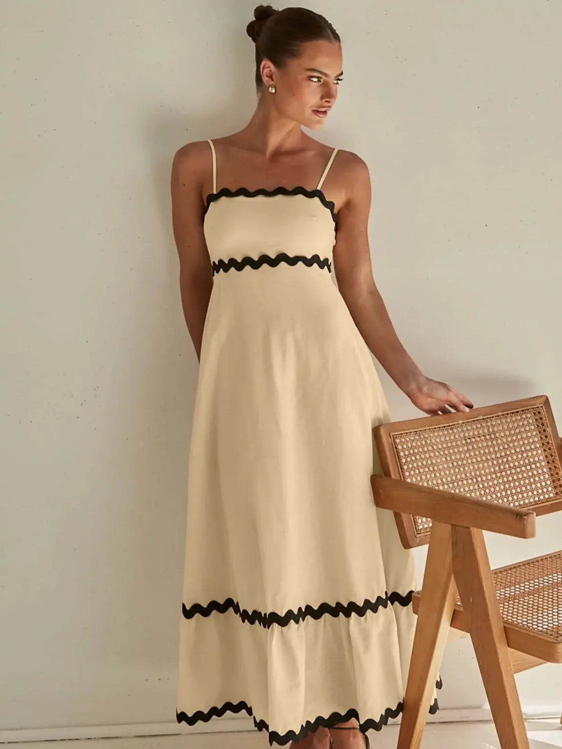 Spaghetti Strap Maxi Dress -BazaarBey - www.shopbazaarbey.com