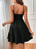 Smocked Tiered Sleeveless Mini Dress -BazaarBey - www.shopbazaarbey.com