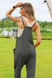   Sleeveless V-Neck Pocketed Jumpsuit Trendsi