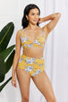  Swim Take A Dip Twist High-Rise Bikini in Mustard Trendsi