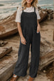  Wide Leg Front Pocket Jumpsuit Trendsi