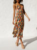 Printed Sleeveless Midi Cami dress -BazaarBey - www.shopbazaarbey.com