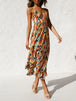 Printed Sleeveless Midi Cami dress -BazaarBey - www.shopbazaarbey.com
